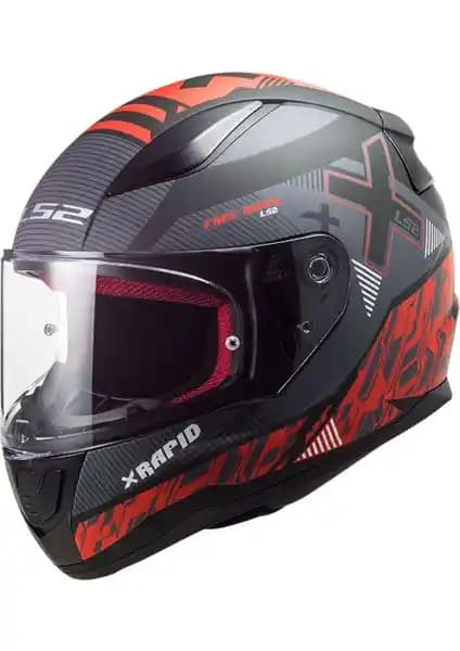 LS2 Rapıd Xtreet Siyah-Kırmızı Kask: Güvenlik ve Tasarımın En İyi Buluşması