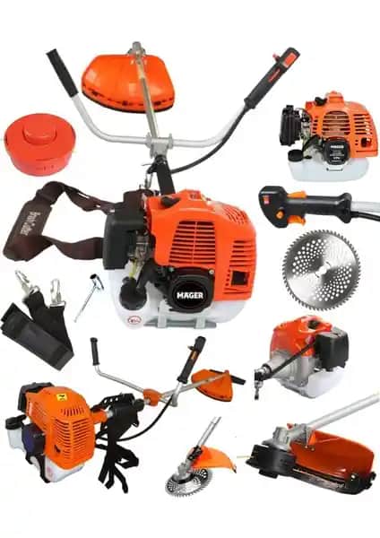 Mager 9.9 Hp Alman Metal Şanzıman Yan Tip Benzinli Ot Çalı Çim Biçme Tırpan Makinesi Özellikleri ve Kullanım Alanları