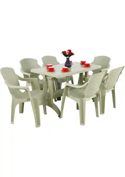 Mandella Zeugma 70x120 Golf Masa ve Koltuk Takımı İç ve Dış Mekan Kullanımı İçin Modern ve Dayanıklı Tasarım