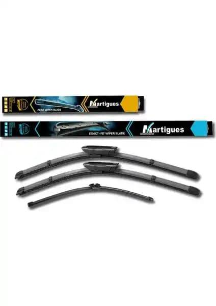 Martigues Renault Kadjar İçin Yüksek Kaliteli Ön ve Arka Silecek Takımı 2015-2017