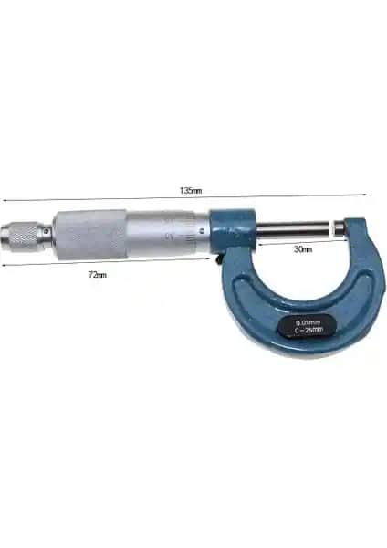 Mert Mikrometre 0X25 Mm: Dayanıklı ve Kullanımı Kolay Hassas Ölçüm Aracı
