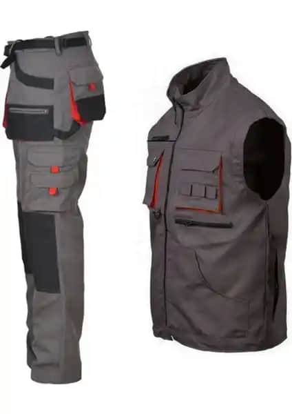 Mervem Harman Gri Pantolon Yelek Takımı Şıklık ve Fonksiyonelliğin Birleşimi