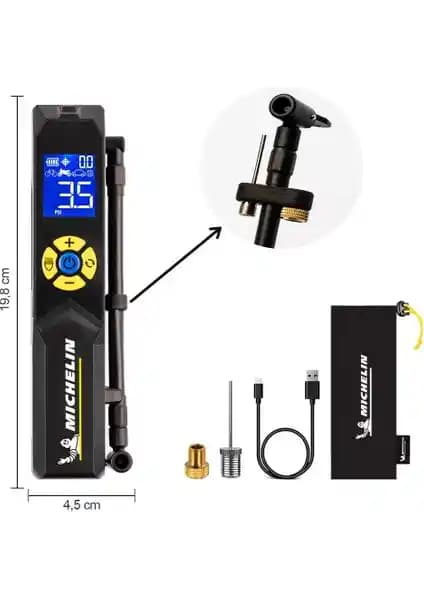 Michelin MC33382 Taşınabilir Dijital Lastik Şişirme Pompası 150 PSI yüksek performanslı