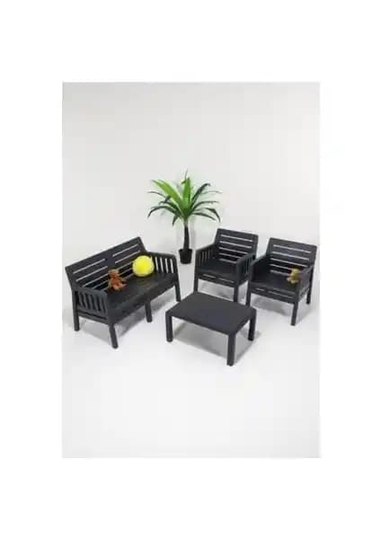 Mobetto Lara Mindersiz Bahçe ve Teras Oturma Grubu Modern ve Dayanıklı Tasarım