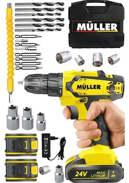 Müller Almanya X-Torq Çift Metal Şanzıman Vidalama Matkapı Yüksek Performans ve Dayanıklılık
