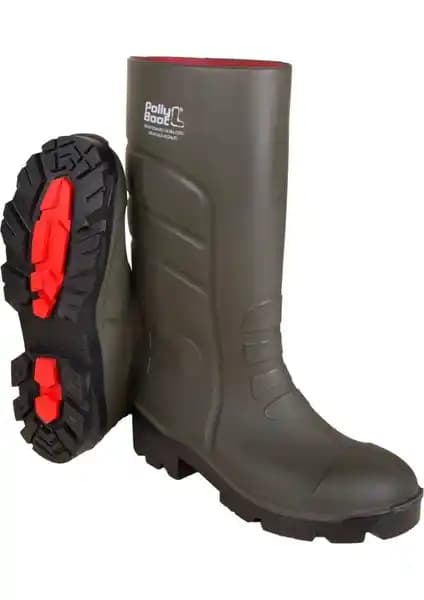 Polly Boot Galaxy Vega 04 Haki Renk Çelik Burunsuz Çizme Botu İş ve Endüstri Kullanımı