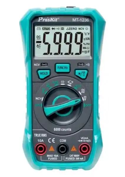 Pro's Kit MT-1236 Dijital Multimetre: Güvenilir ve Çok Fonksiyonlu Ölçüm Cihazı