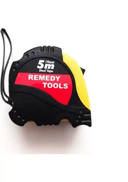 Remedy Tools 5 Metre Darbeye Dayanıklı Kauçuk Korumalı Çelik Şerit Metre Özellikleri ve Kullanım Alanları