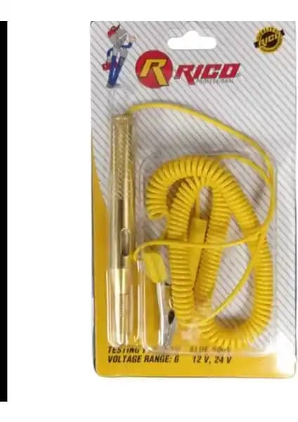 Rico'nun Metal Spiral Kablolu Oto Kontrol Kalemi 6-24 V Otomotiv İçin Güvenilir ve Dayanıklı
