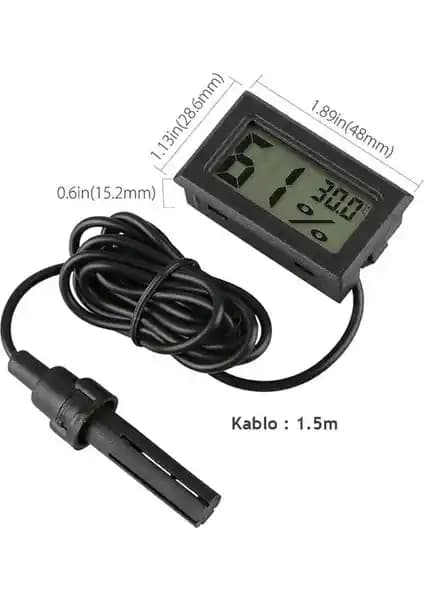 Robot Elektronik 2 Adet Dijital Sıcaklık ve Nem Ölçer İdeal Kullanım ve Özellikler