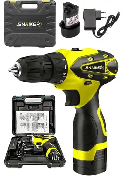 Snaiker Titan Serisi 12 V Sjs Çift Metal Şanzuman Çift Akülü Vidalama Matkap İncelemesi