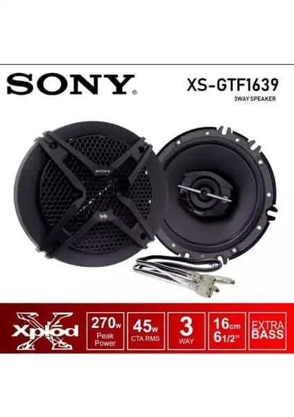 Sony Xs-Gtf1639 270 Watt 16 cm Yuvarlak Oto Hoparlör ile Yüksek Kaliteli Ses Deneyimi