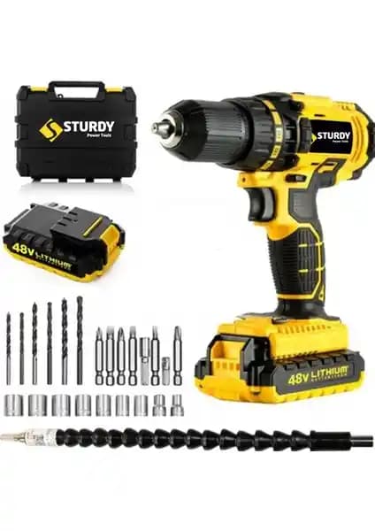 Sturdy 48V 5AH Lıon Çift Akülü Darbeli Turbo Şarjlı Matkap Performans ve Kullanım Özellikleri