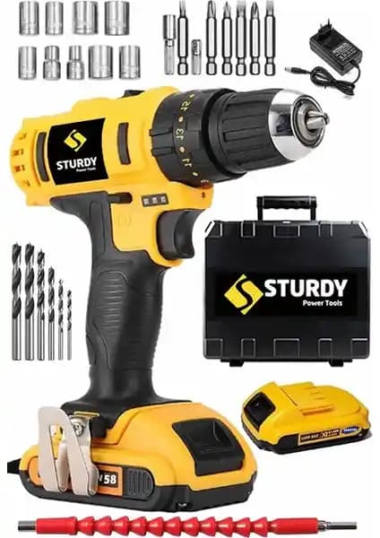 Sturdy 58V 6AH Metal Sanzumanlı Darbeli Li-ion Çift Akülü Matkap Özellikleri ve Kullanıcı Yorumları