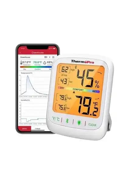 ThermoPro TP359 Bluetooth Limit Aşım Uyarılı Dijital Sıcaklık ve Nem Ölçer Özellikleri