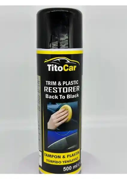 Titocar Plastik Yenileme Spreyi 500ml ile Aracınızın Plastik Yüzeylerini Yenileyin ve Koruyun