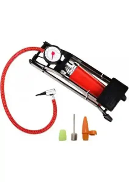 Toptancı Kapında Basınç Göstergeli Ayak Pompası: Dayanıklı ve Çok Fonksiyonlu Hava Şişirme Aracı