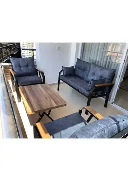 Tu Tienda 2+1+1 Bahçe ve Balkon Mobilyası Seti Dayanıklı ve Estetik Tasarım
