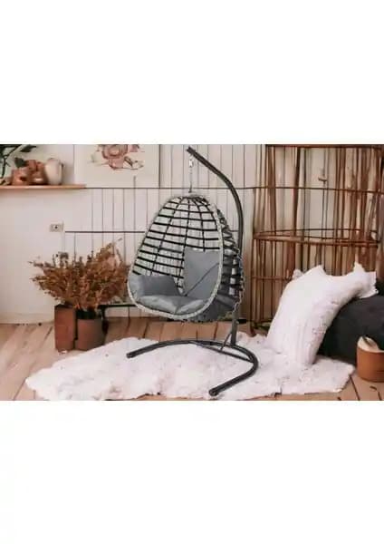 Tu Tienda Rattan Tek Kişilik Bahçe Salıncağı Estetik ve Dayanıklı Tasarım