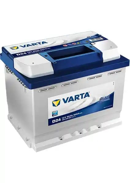 Varta D24 12V 60Ah 540A Blue Dynamic Akü: Güçlü ve Güvenilir Araç Bataryası Özellikleri