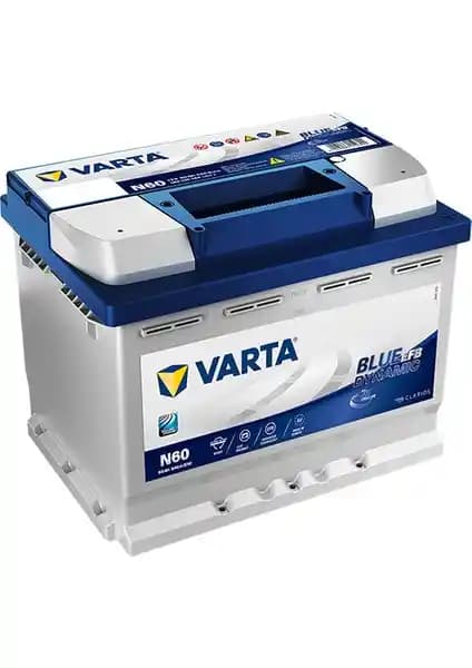 Varta N60 12V 60 Ah 640A EFB Start-Stop Akü Güç ve Güvenilirlik Bir Arada