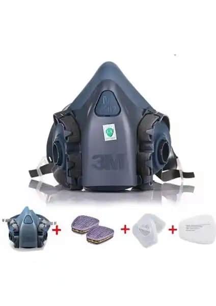 3M 7502 Yarım Yüz Maske ve Filtre Sistemleri Endüstriyel Güvenlik Çözümleri