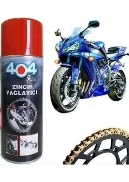 404 Bisiklet - Motorsiklet Zincir Yağlayıcı Sprey 400 ml Yüksek Performans ve Dayanıklılık