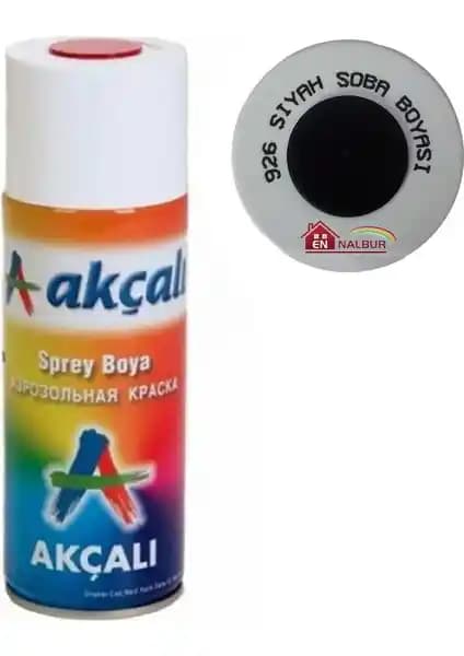 Akçalı Siyah Soba Boyası 400 ml Sprey Boya ile Yüzeylerde Dayanıklılık ve Estetik Sağlayın
