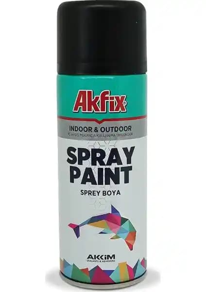 Akfix Akrilik Sprey Boya 400ml Mat Siyah Yüksek Kalite ve Dayanıklılık Özellikleri