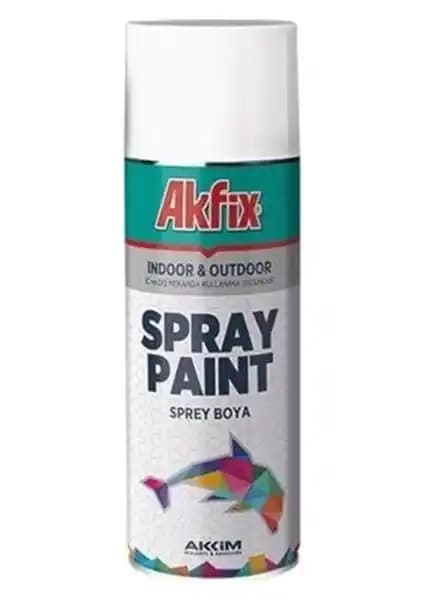 Akfix Sprey Boya 400ml Parlak Beyaz Kullanım Alanları ve Özellikleri