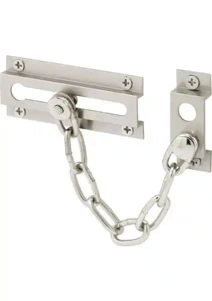 Beşel Emniyet Zinciri Sürgülü Saten Kaplama Güvenlik ve Estetik Birleşimi