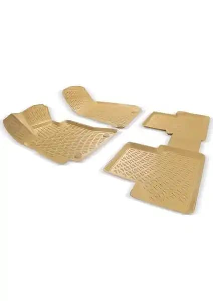 BMW 5 Serisi F10 İçin Dayanıklı ve Estetik 3D Havuzlu Bej Paspas Ürünü