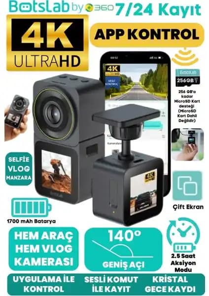 Botslab V9H Araç ve Aksiyon Kamerası: Yüksek Çözünürlük ve Dayanıklılık Özellikleriyle Güncel Teknoloji