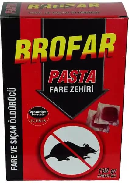 Brofar Fare ve Sıçan Öldürücü Pasta: Güçlü ve Güvenilir Kemirgen Kontrolü Çözümü