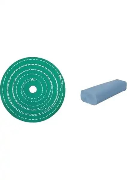 Can 115 mm Polisaj Keçe ve Yılz Mavi Cila Takımı Otomotiv ve Endüstriyel Parlatma İçin Uygun