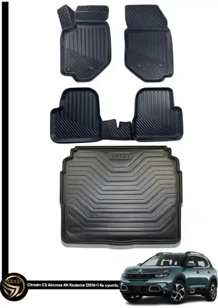 Citroen C5 Aircross İçin Yüksek Teknoloji Oto Paspas ve Bagaj Havuzu Seti