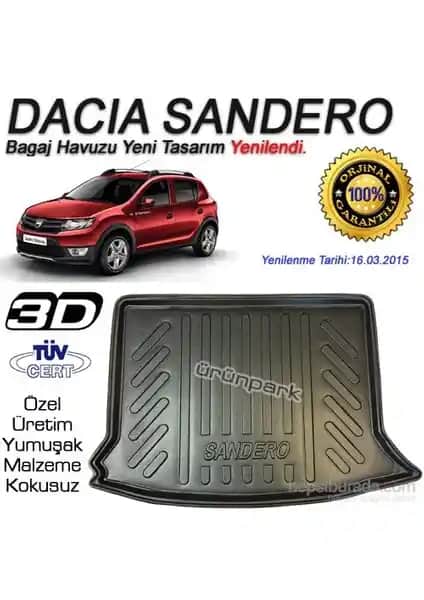 Dacia Sandero 2008 Sonrası İçin Dayanıklı ve İşlevsel Bagaj Havuzu Özellikleri
