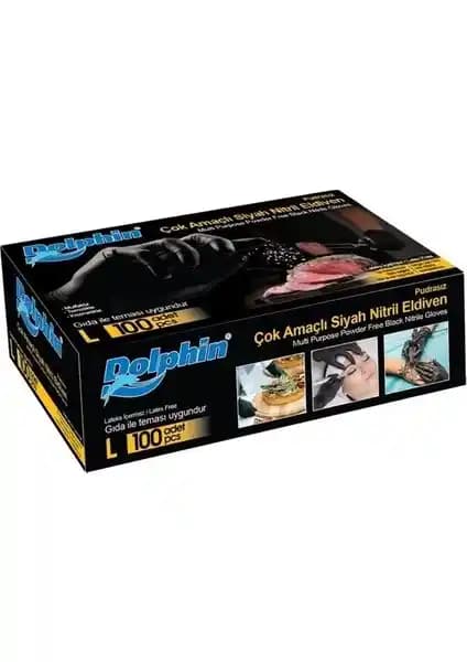 Dolphin Çok Amaçlı Siyah Nitril Eldivenler: Güvenlik, Konfor ve Çok Yönlü Kullanım Özellikleri