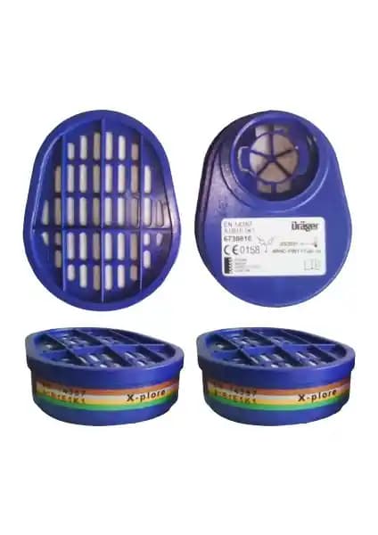 Dräger X-Plore Abek1 Gaz Maskesi Filtresi: Güçlü Kimyasal Koruma ve Konforlu Kullanım