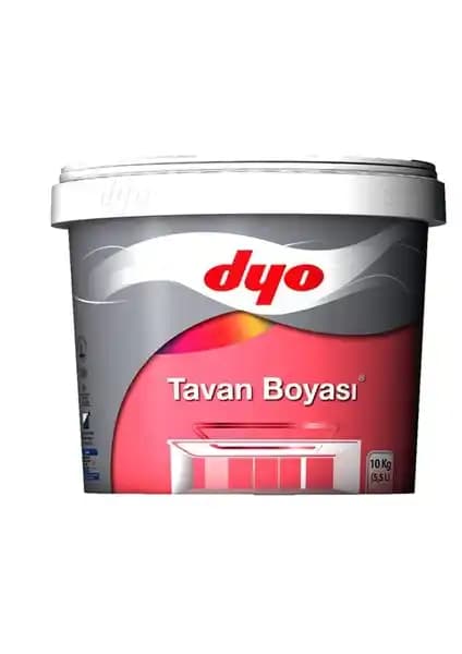 Dyo Tavan Boyası 10 Kg İç Mekanlar İçin Yüksek Kapama ve Dayanıklılık Sağlayan Mat Boya