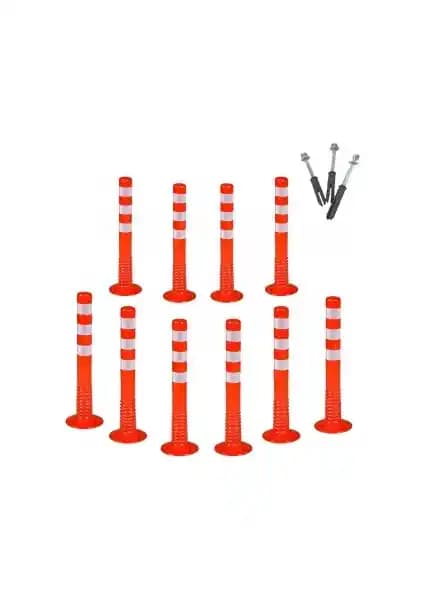 Emita Delinatör Duba 75 cm 10'lu Set Trafik Güvenliğini Artıran Dayanıklı ve Kolay Montajlı Ürünler