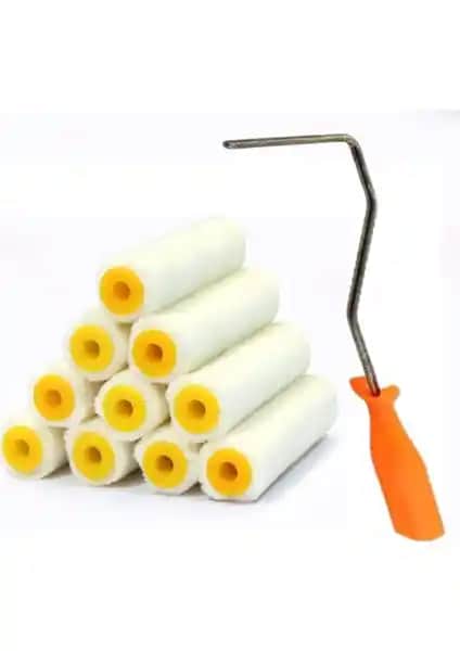 Evrim 10 cm Kadife (Moher) Rulo Dekoratif ve El İşi Malzemesi 10 Adetlik Paket