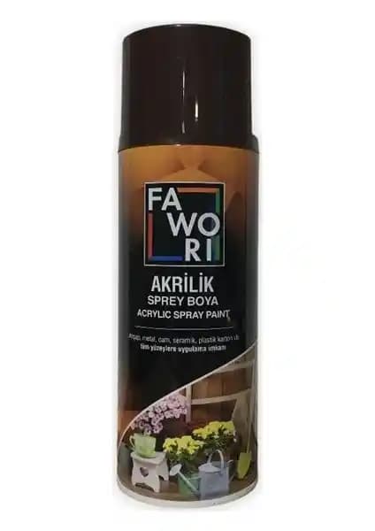 Fawori Akrilik Sprey Boya 400 ml Kahve - Çok Yönlü ve Dayanıklı Boya Çözümü