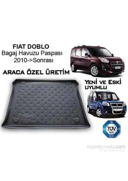 Fiat Doblo 2010 Sonrası İçin Dayanıklı ve Estetik Bagaj Havuzu Ürünleri