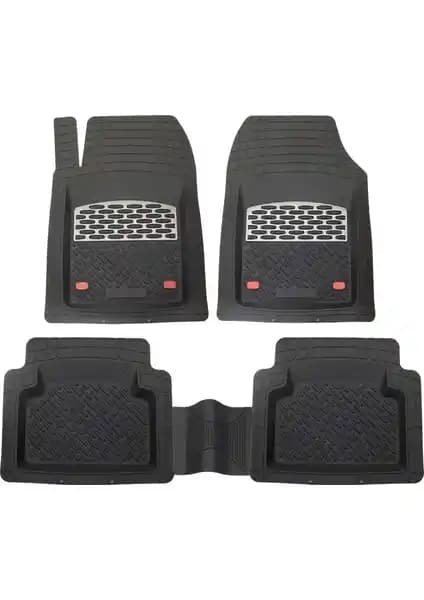 Fiat Punto İçin Krom Karbon Derin Havuzlu 3D Paspaslar Estetik ve Koruma Sağlar