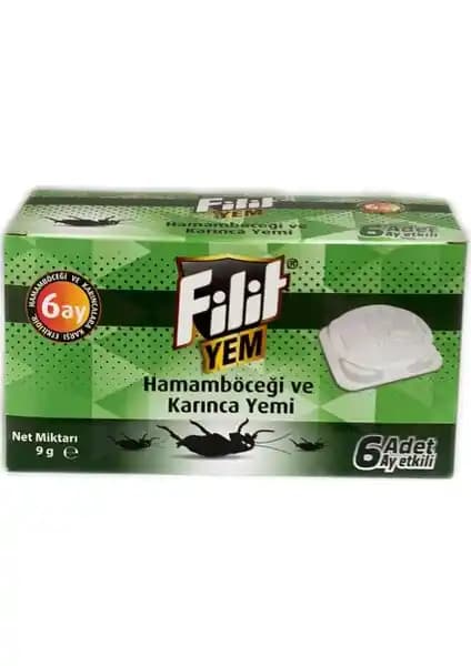 Filit Hamam Böceği Yemi 6'lı paket ile etkili ve kalıcı haşere kontrolü sağlayan güvenilir çözüm