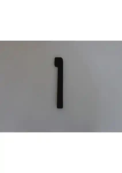 Gendec 6 cm Siyah Kapı Numarası - Dayanıklı ve Estetik Bina Giriş Çözümü