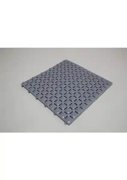 Gerçek Trend Gri Ortopedik Plastik Yer Karosu 33x33 cm Kaymaz ve Dayanıklı Zemin Kaplaması