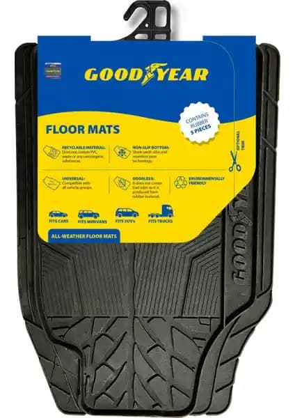 Goodyear Tüm Araçlara Uyumlu Dayanıklı 3D Havuzlu Oto Paspas Özellikleri ve Avantajları