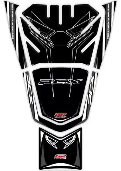 GP Kompozit Honda PCX 125 (2021-2024) Uyumlu Su Geçirmez Plastik Tank Pad Koruma Aksesuarı